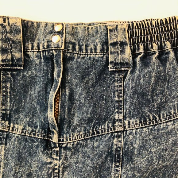 Vintage 1980's Jazzino Stonewash Rocker Chic Skirt - Picture 6 of 10